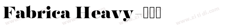 Fabrica Heavy字体转换